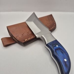 NEW!!! Handmade Stainless Steel Tanto Knife W/ Leather Sheath